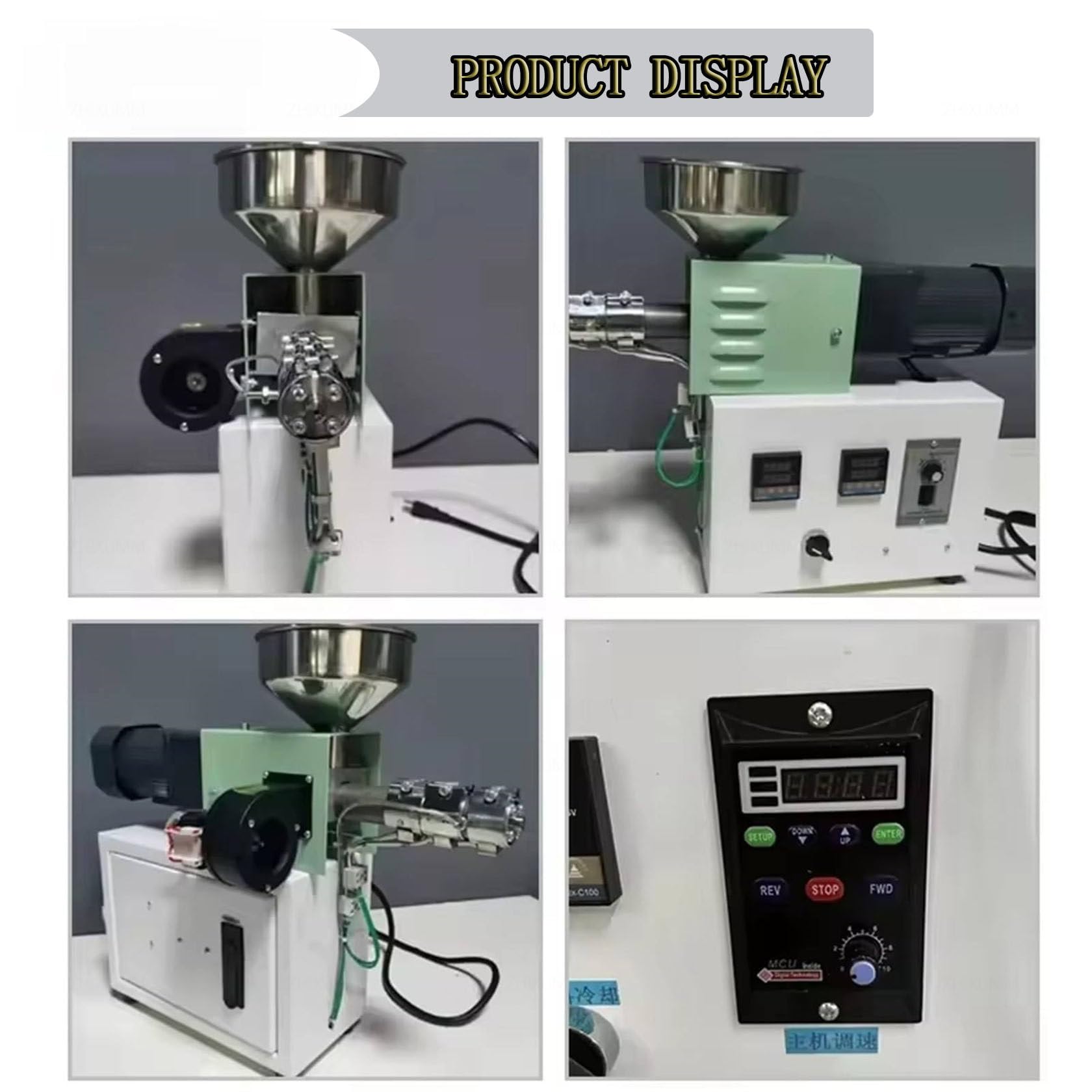 Macchina Estrusore Di Filamenti Per Stampante 3d, Macchina Per Pressatura Plastica Abs Peek Pla, Asta A Vite Singola Con Diametro Del Filamento Di 0,1 Pollici/Diametro Dell'Asta A Vite Di 0,6 Pollici