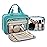 BAGSMART Toiletry Bag Hanging Travel Makeup Organizer with TSA Approved Transparent Cosmetic Bag Makeup Bag for Full Sized Toiletries, Large-Blue