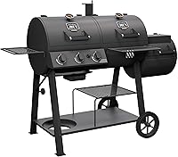 Vista 6 de Oklahoma Joe's Canyon Combo Charcoal and Gas Smoker & Grill, Black - 24203004