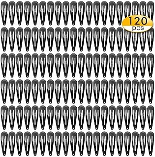 120 Pack Black Hair Clips | Non-Slip Snap Clips for Women & Girls | Durable Hairpins for Thick Hair, Updos, Braids & Buns | Secure Hold, Snag-Free Design