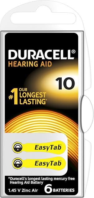 Duracell Size 10 Hearing Aid Batteries - 6-Pack