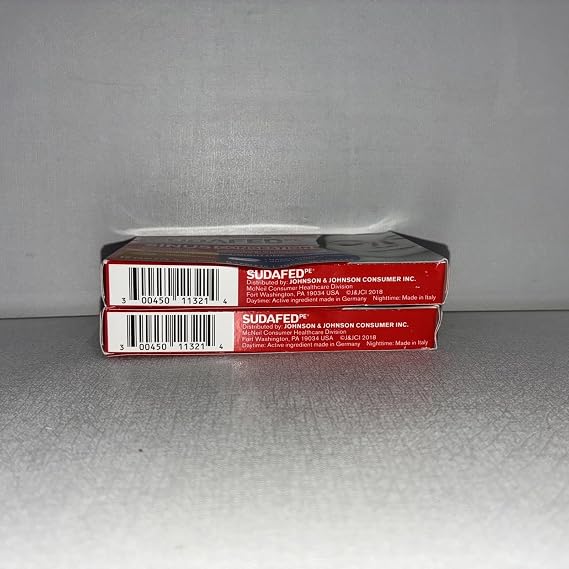 Sudafed PE Day + Night Sinus Congestion Tablets - 20 ct, Pack of 6