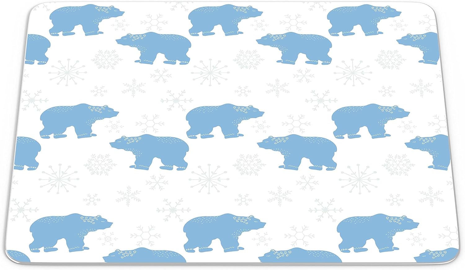 Bonamaison, Rectangular Digital Printed Mouse Mat Non-Slip Bottom for Office and Home Size: 22 x 18 cm