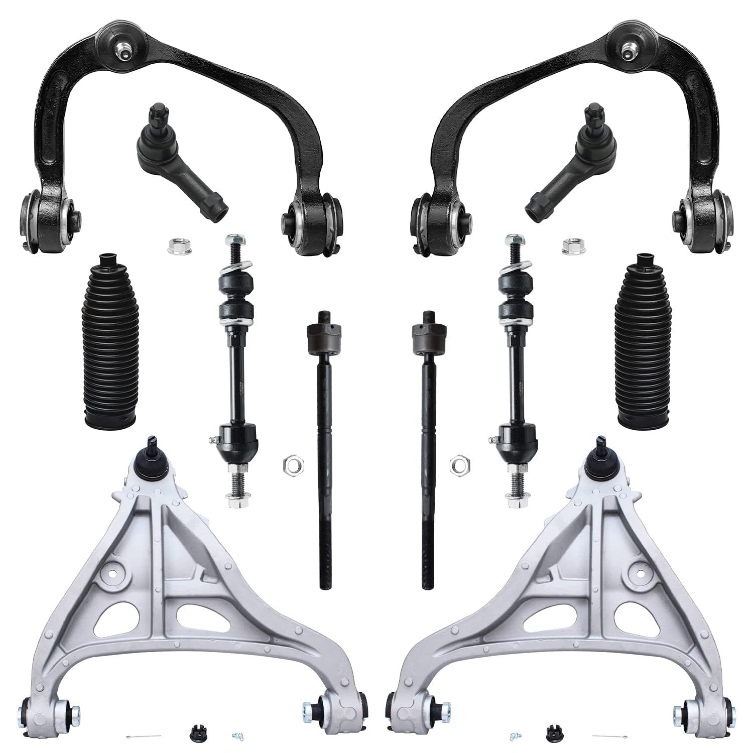 Detroit Axle - Front End 12pc Suspension Kit for 4WD 2005-2008 Ford F-150