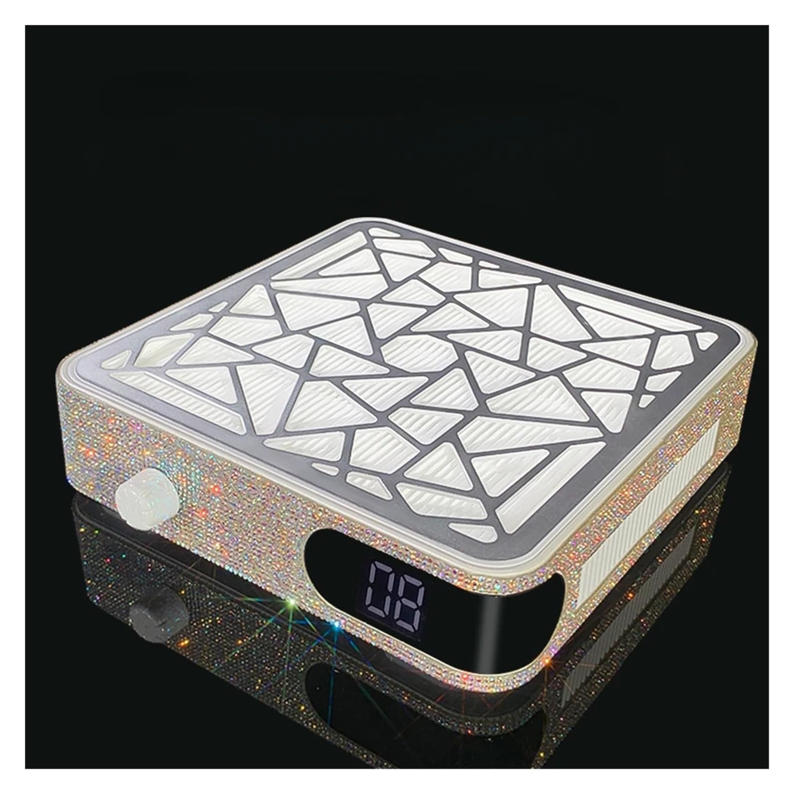 MRKU Ponceuse à Ongles avec collecteur de poussière, Filtre Lavable, Aspiration silencieuse, aspirateur pour manucure, Grand Format, élimine Les résidus sans Laisser de Traces de poussière, incrusté