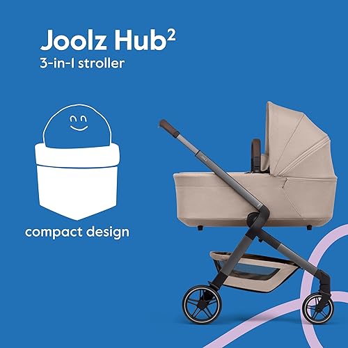 Miniatura 5 de Joolz Hub2 - Cochecito compacto para recién nacidos, diseño ergonómico, protección solar UPF 50+, ligero (7.6 libras), fácil de transportar, lavable