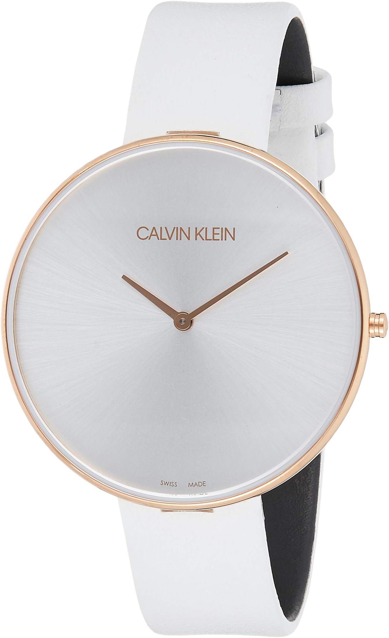 Calvin Klein Womens Analogue Quartz Watch with Leather Strap K8Y236L6