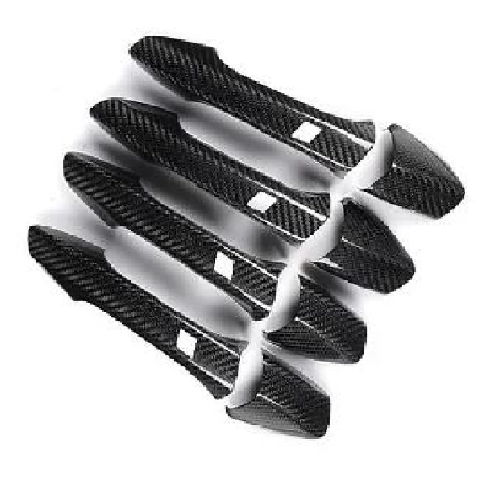 PIWINE for Benz W176 W246 W204 W207 W212 W221 X156 X204 W117 W218 GL GLS W166 R172 SL QX30 Carbon Fiber Door Handle Trim(Type R)