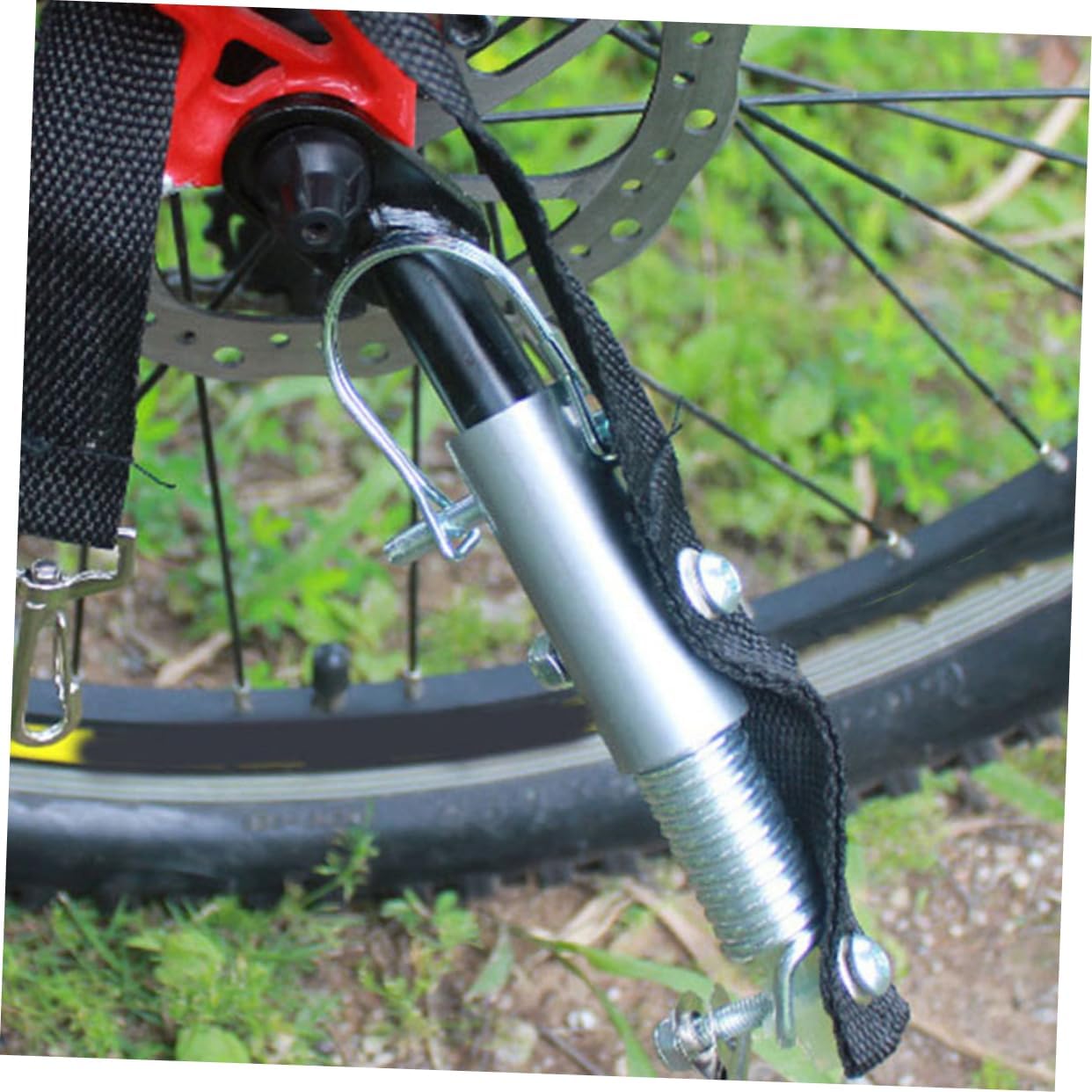 Toyvian Bike Trailer Coupler Attachment for Pets Quick Release Hitch Adapter Steel Connector for Bicycle Towing Compatible Bikes for Family Cycling and Outdoor Adventures