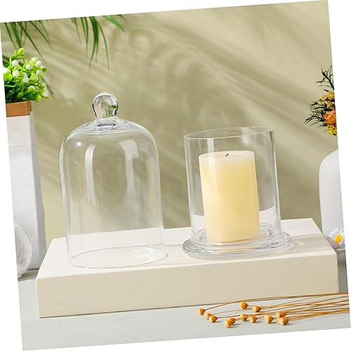 Miniatura 7 de IMIKEYA Portavelas de cristal con forma de campana para decoración del hogar y elegante
