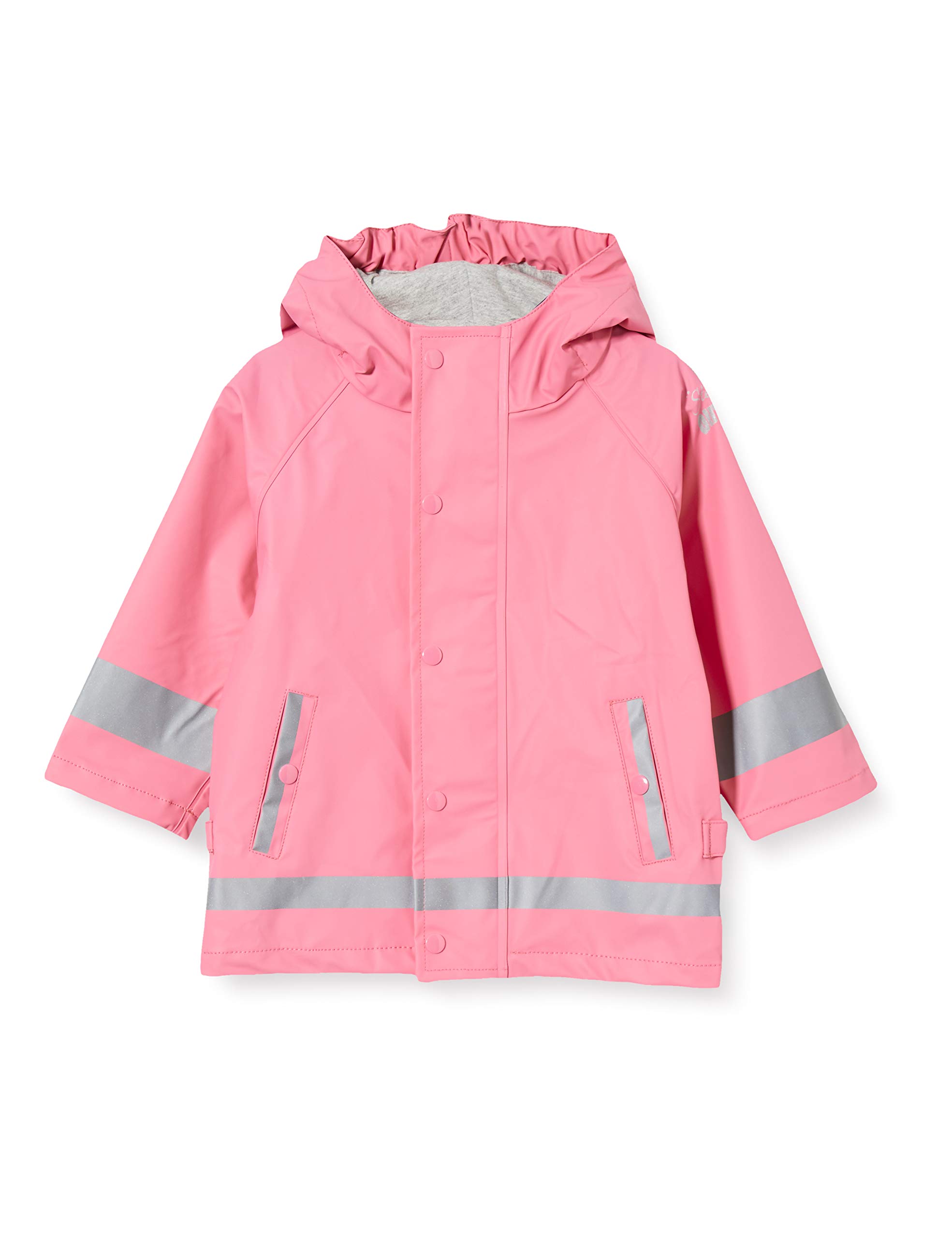 Sterntaler Regenjacke ungefüttert uni - Kinder Regenjacke wasserdicht - Mädchen Jacke mit verschweißten Nähten, Kapuze und reflektierenden Details - robuste Regenbekleidung