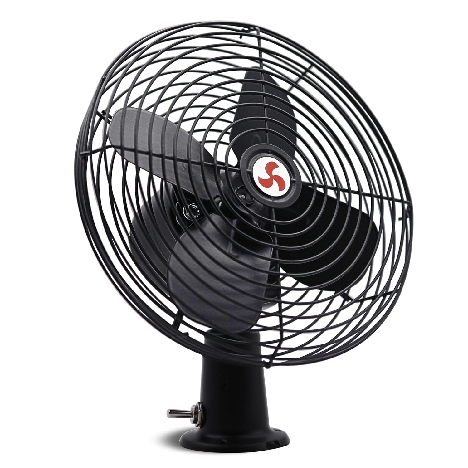 Homdec 12V RV Cooling Fan with 2-Speed Switch, 8.75-Inch Heavy Duty Black Metal Fan, 12Volts Car Fan, use for Auto, Truck, RV, Car, Boat, and Buses : Electronics