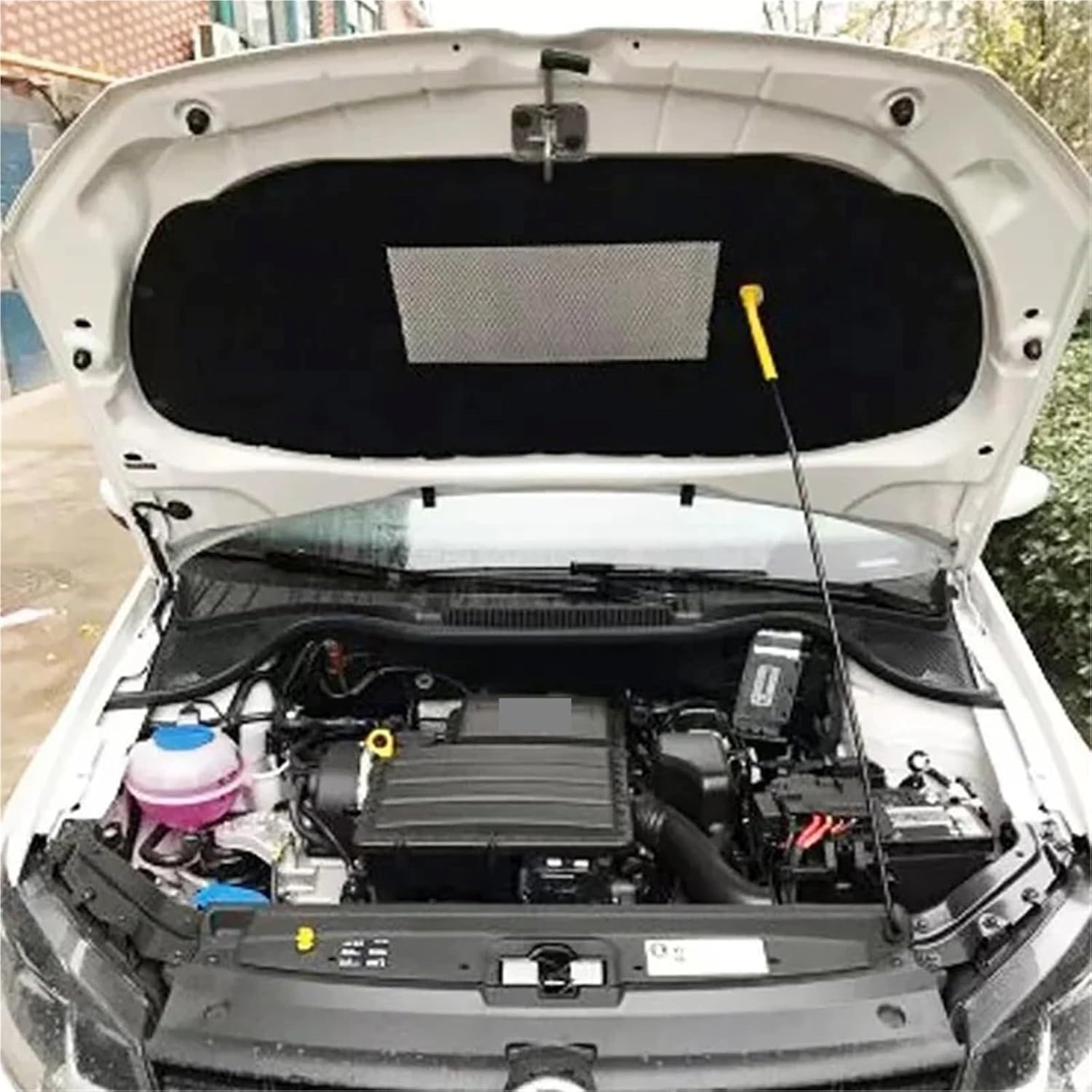 1pc Car Front Hood Sound Heat Insulation Pad Engine Soundproof Cotton Compatible For VW POLO 2011-2019