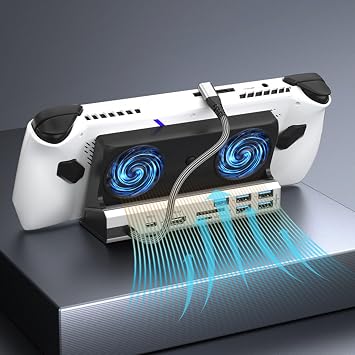 Docking Station for SteamDeck, 100 W Fast Charging, 4K @ 60Hz, USB 3.0, SD/TF, Gigabit LAN, 2 Fan Cooling, Aluminum Body Docking Station, Gamer, Streamer, Office