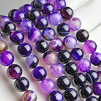 Vista 28 de MJDCB Natural Multicolor Volcanic Lava Stone Round Loose Stone Beads DIY for Jewelry Bracelet Making 15" (6mm, White)