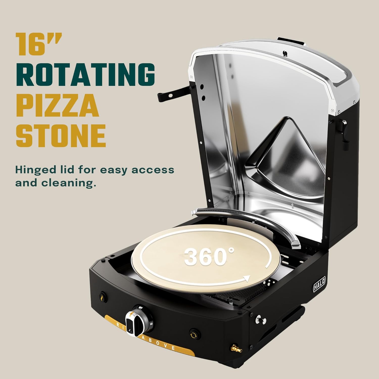 Halo Versa 16 Rotating Pizza Stone