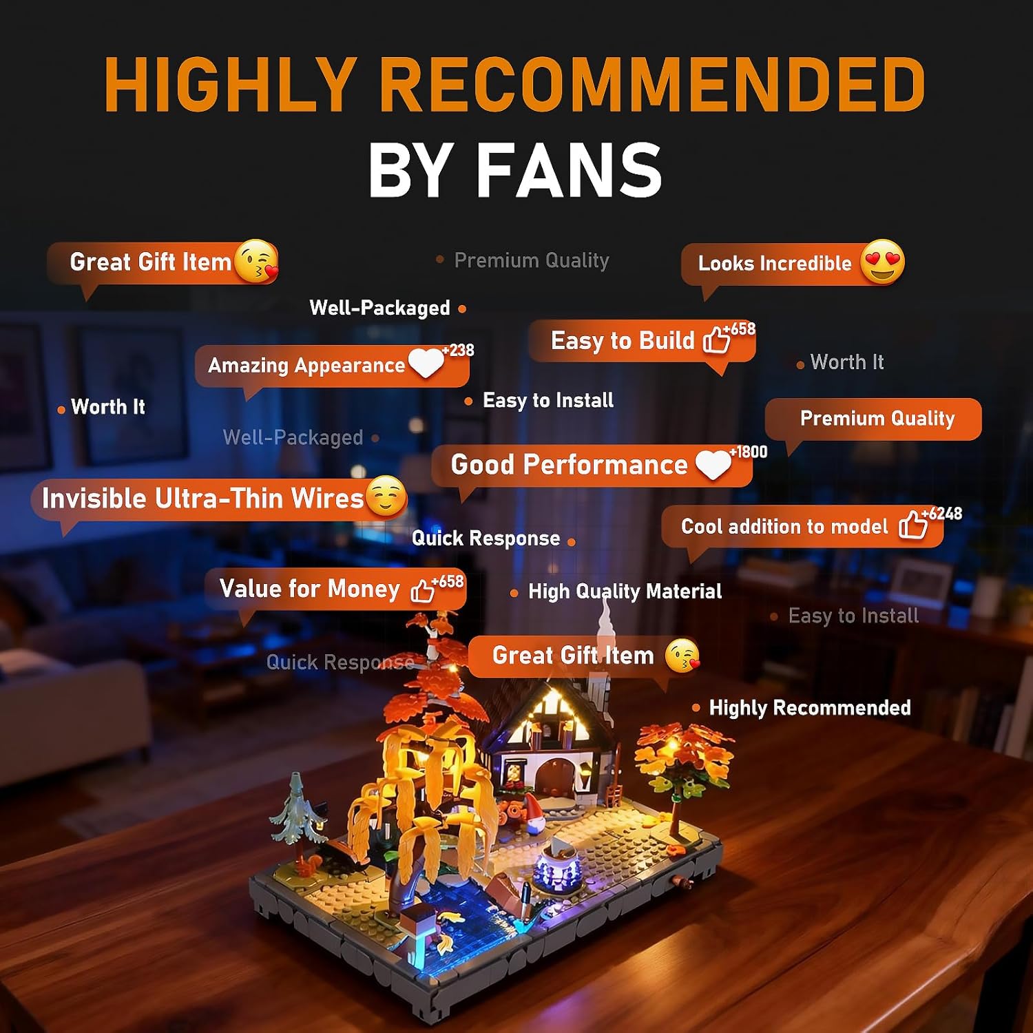 LIGHTAILING Led Light for Lego-11372 Autumn Cottage-Garden - Easy Install, Hidden Wiring, Home Decor & Gift-Ready (Model Not Included)