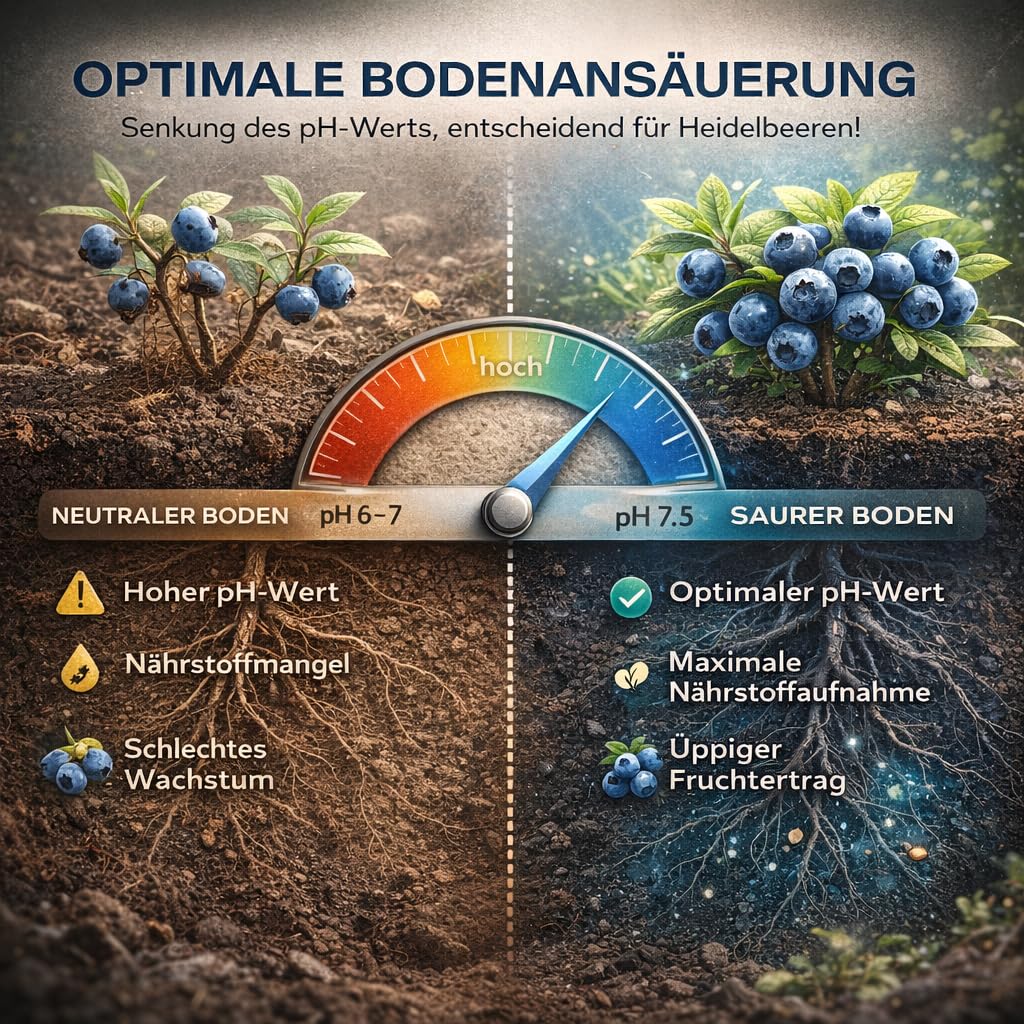 GiDeli Heidelbeerdünger 20 kg - Hortensiendünger & Rhododendron Dünger