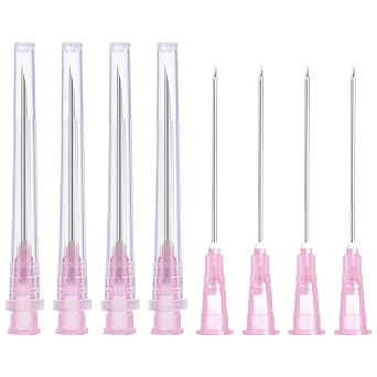 100 Pack 18 Gauge 1.5 Inch Needle Individual Package for Luer Lock Lab Accessories,Scientific and Industrial Dispensing Needles Accessories