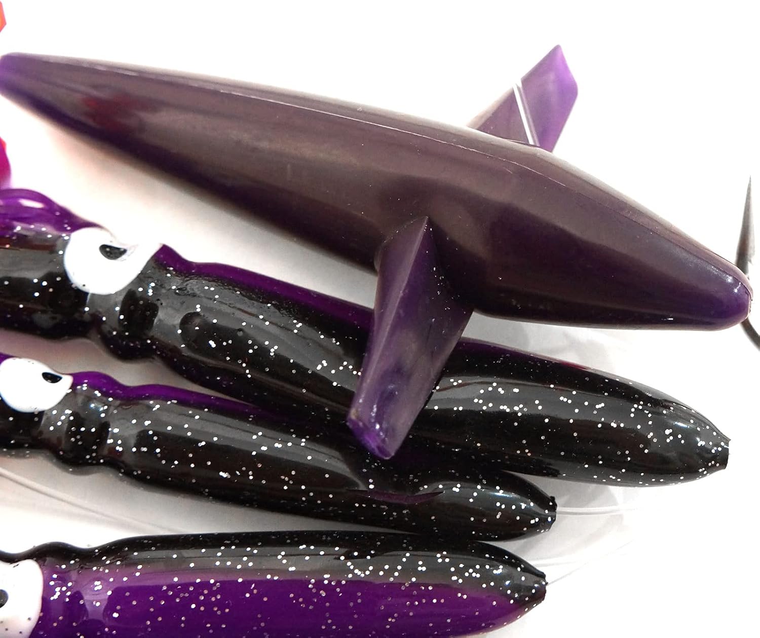 Fishing Daisy Bird Chain Squid Lure Rig Teaser Trolling - Set of 4 - Mix Colors