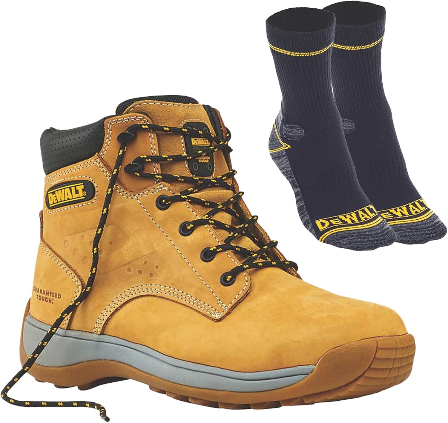 Dewalt Bolster Builder Safety Work Boots Honey Size 8 Mens With Free