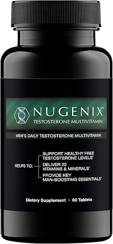 Nugenix Multivitamínico diario de testosterona para hombres 19 vitaminas y minerales apoya la testosterona libre