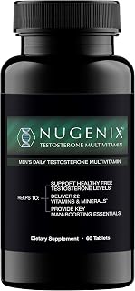 Nugenix Men's Daily Testosterone Multivitamin - 19 Vitamins and Minerals, Supports Free Testosterone