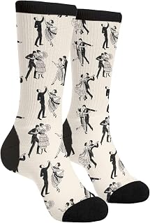 Unisex Fun Novelty Crazy Crew Socks Ballroom Dancing Dress Socks