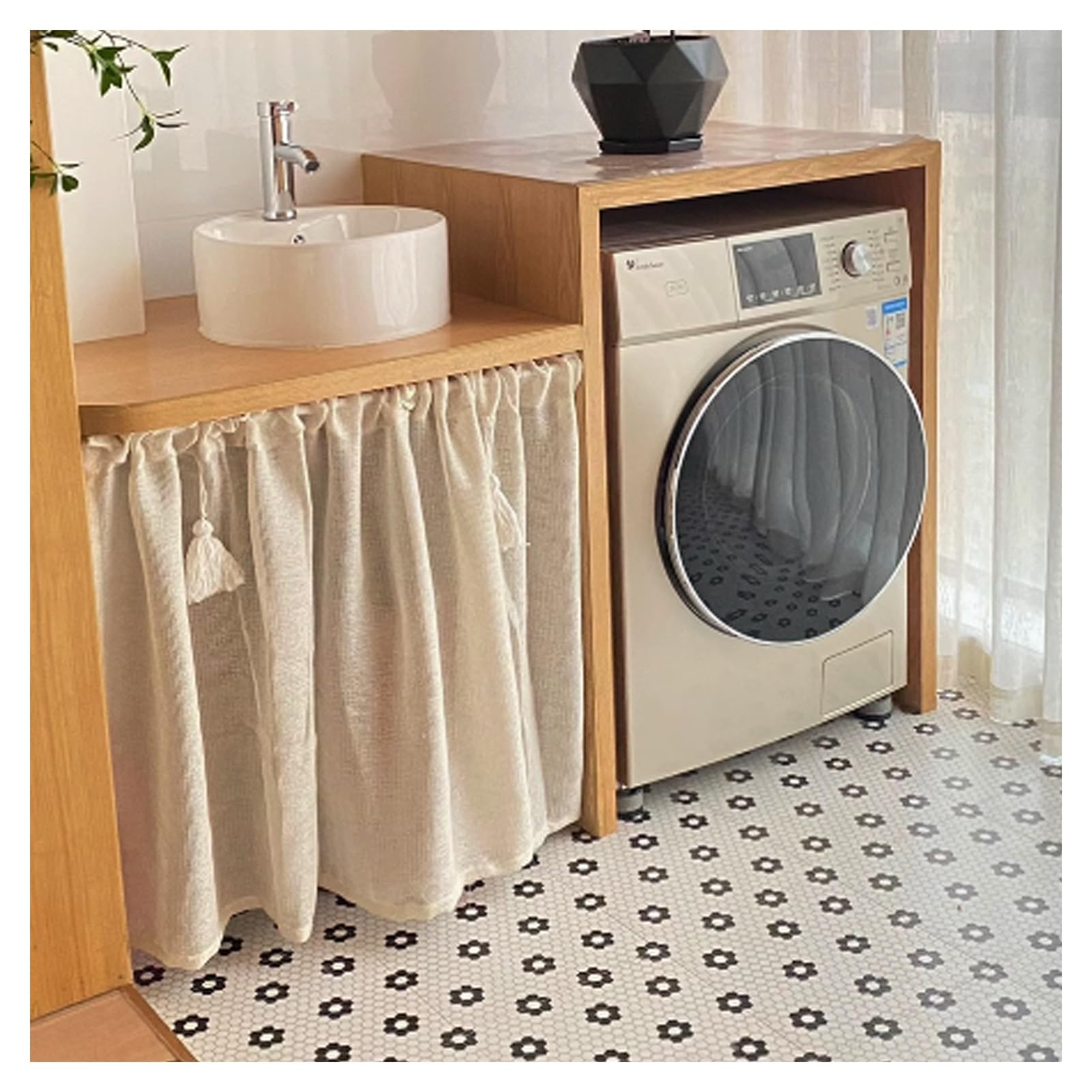 Rideau De Cuisine Brodé De Coton Blanc Petit Rideau Occultant Cantonnières Passe-Tringle Bistro Rideaux Courts Rétro En Coton Et Lin Pour Chambre à Coucher Bureau Salon. ( Size : Pave Size W250*H120cm