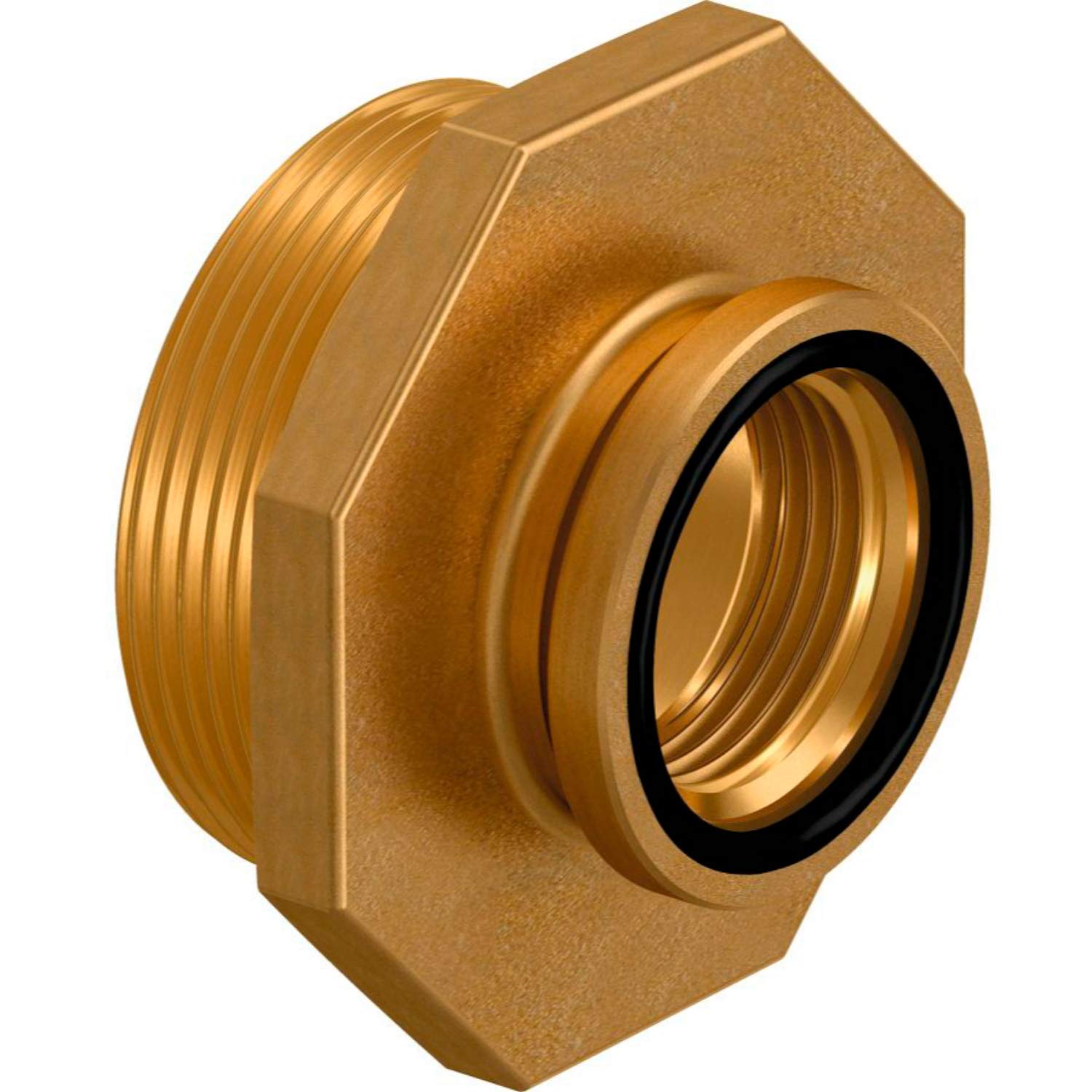 Reducción macho-hembra Wipex 3"X1 1/4", con roscas cilíndricas, incluye juntas tóricas, temperatura y presión máximas de 10 bar/95ºC o 16 bar/20ºC, latón, color bronce (referencia 1018375)