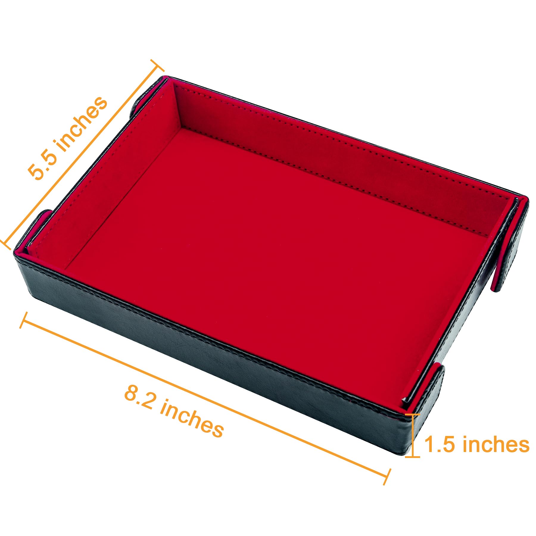 2 Plateaux à Dés En Cuir Velours – Pliable, Double Face, Bords Surélevés – Pour Jeux De Rôle, DND, Soirées Jeux