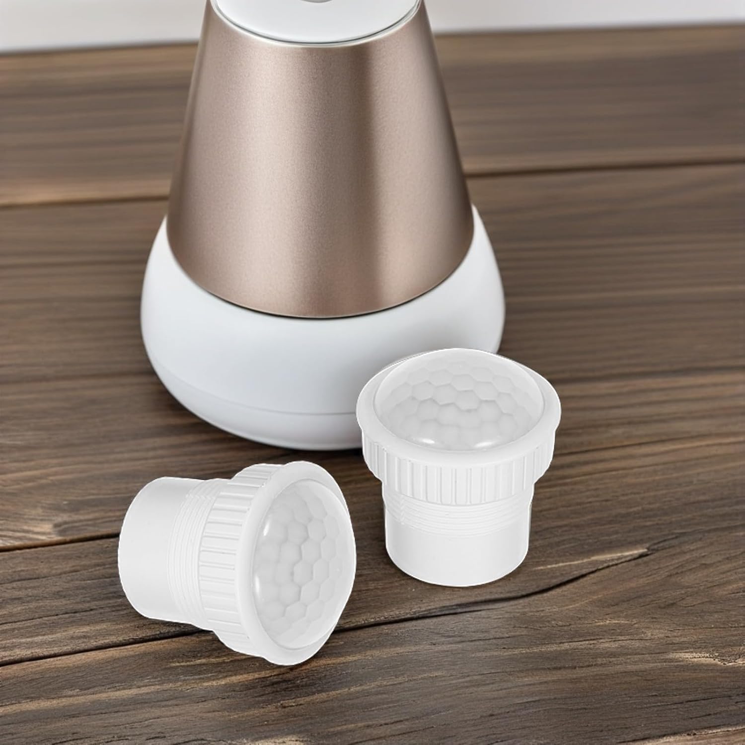 2pcs Motion Sensor Light Switch Shade High Sensitivity Detection, Plastic Automatic Switch Case Featuring Optimized Light Distribution and Openhole Design for Night Safety Lighting