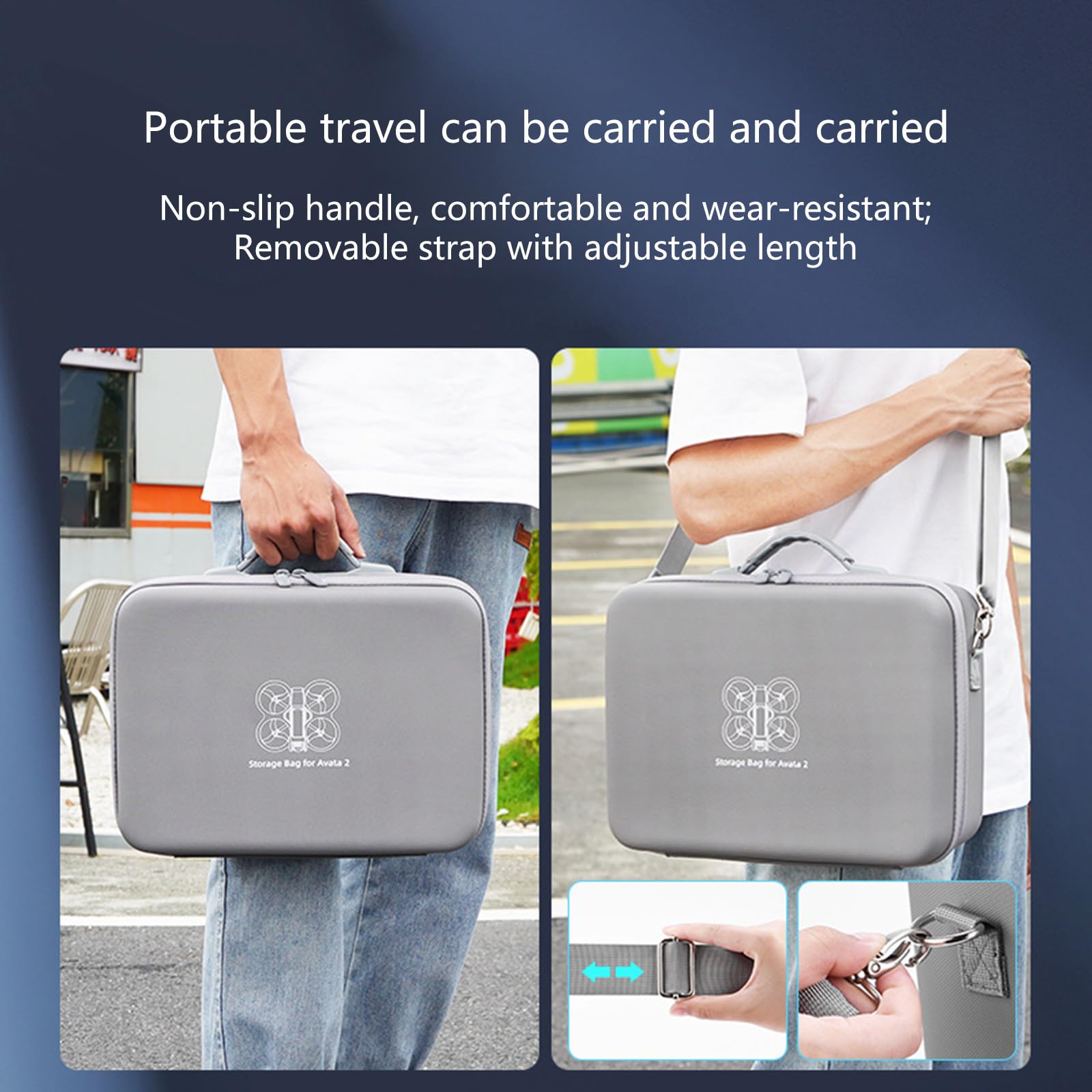 Friendly Bag - Estuche de almacenamiento remoto para batería Avata 2, diseño a prueba de golpes para transporte y almacenamiento