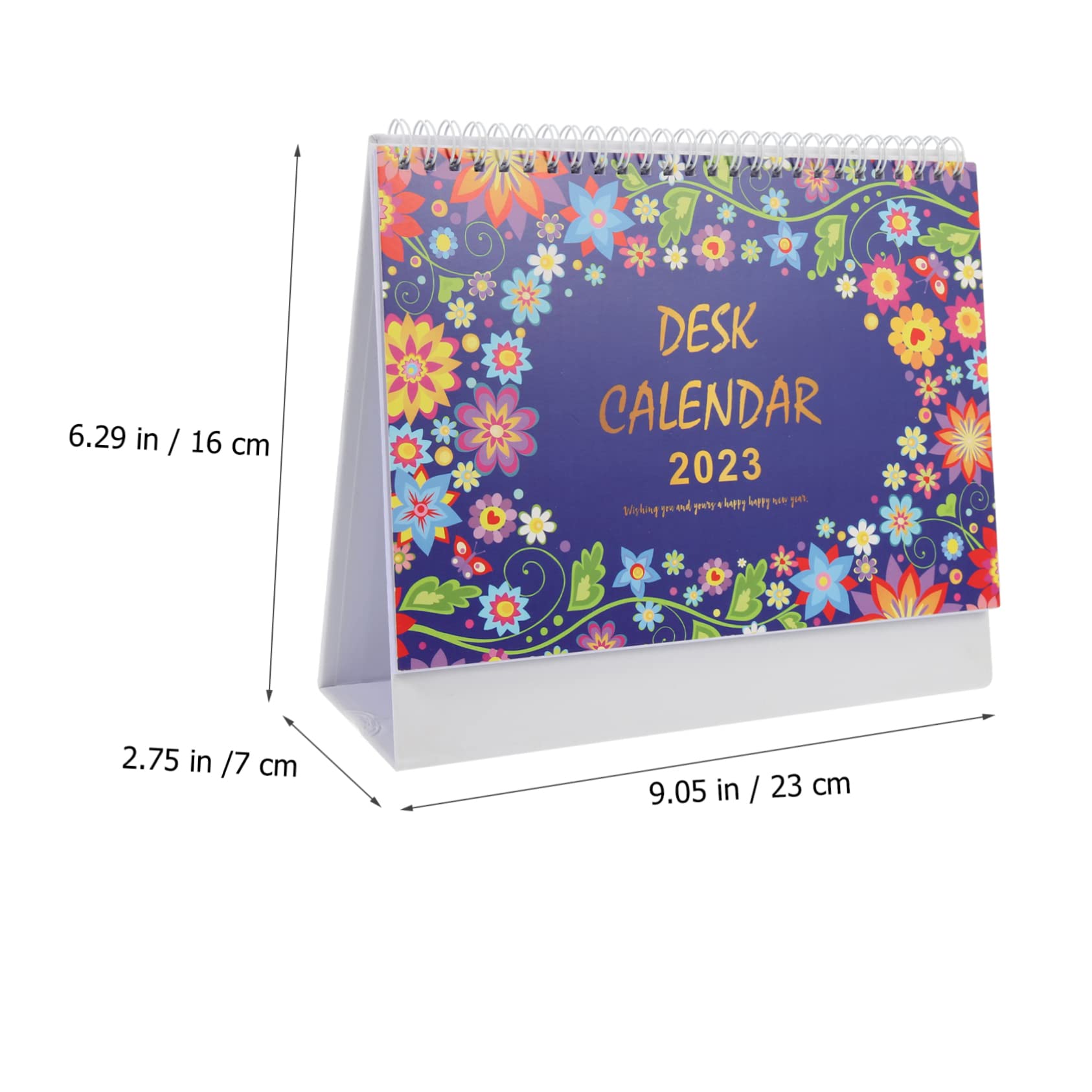 STOBOK 5stücke Monatlicher Desktop-kalender Stilvoller Aufstellbarer Kalender Für Home Office Und Schule Spiralbindung Und Faltbarem Standfuß Für Planung Und Organisation