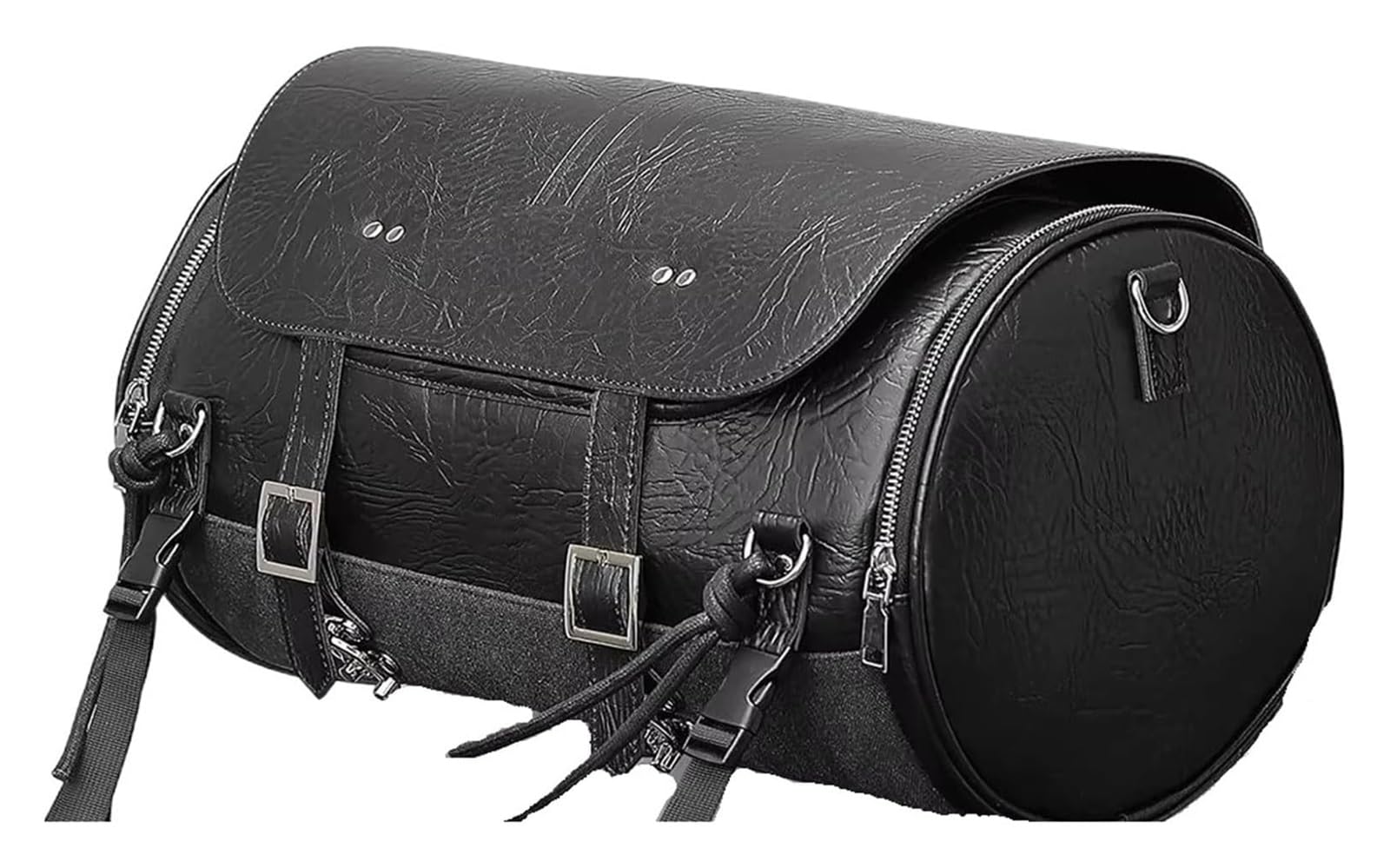 Moto Paraurti Borsa per Sportster per Softail per Dyna per V-Star per Shadow Coda Moto Sella Posteriore in Pelle Borsa da Espandibile 18-22L