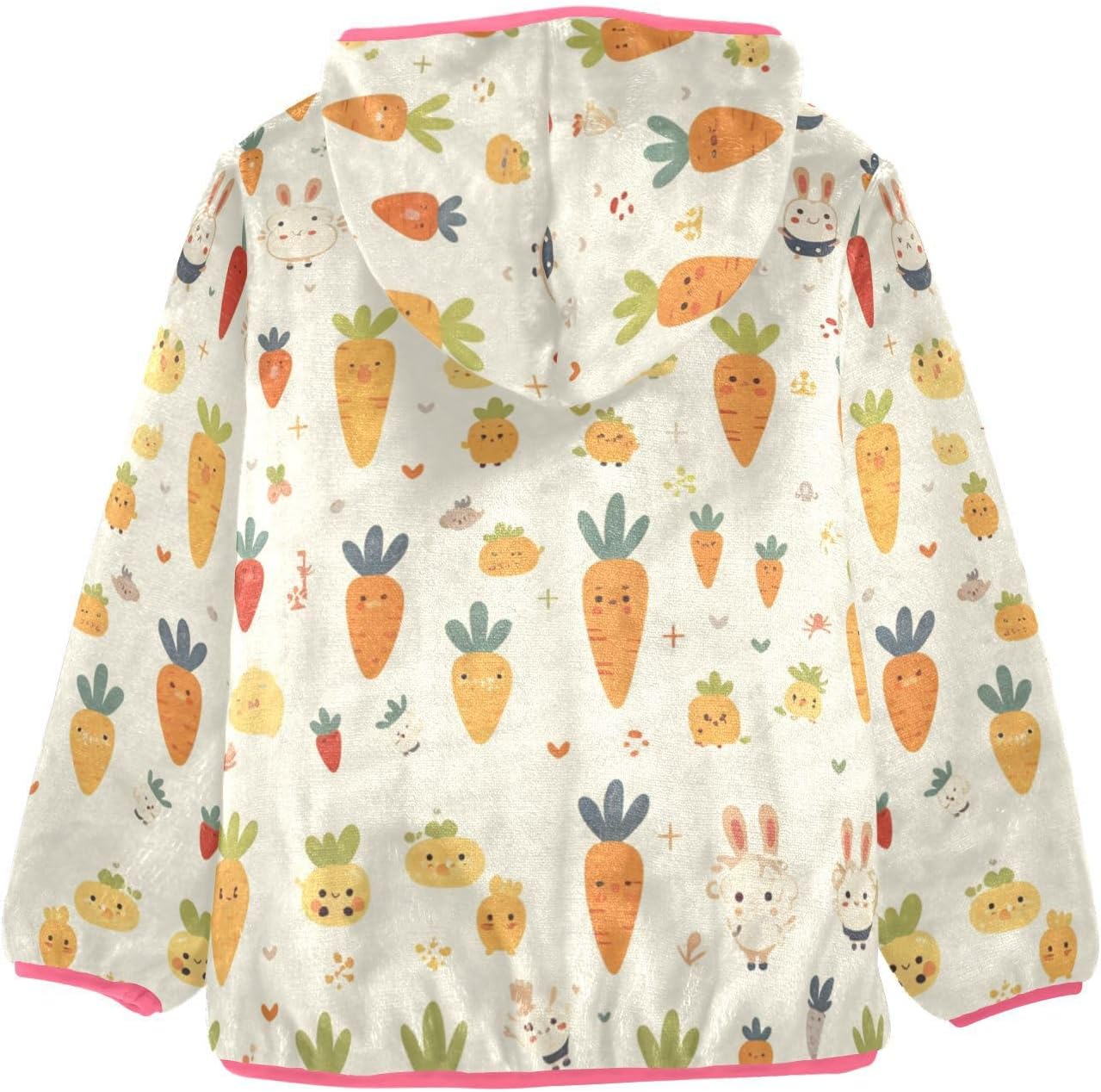 GuoChe Dog Carrots Sherpa Lined Toddler Hoodie