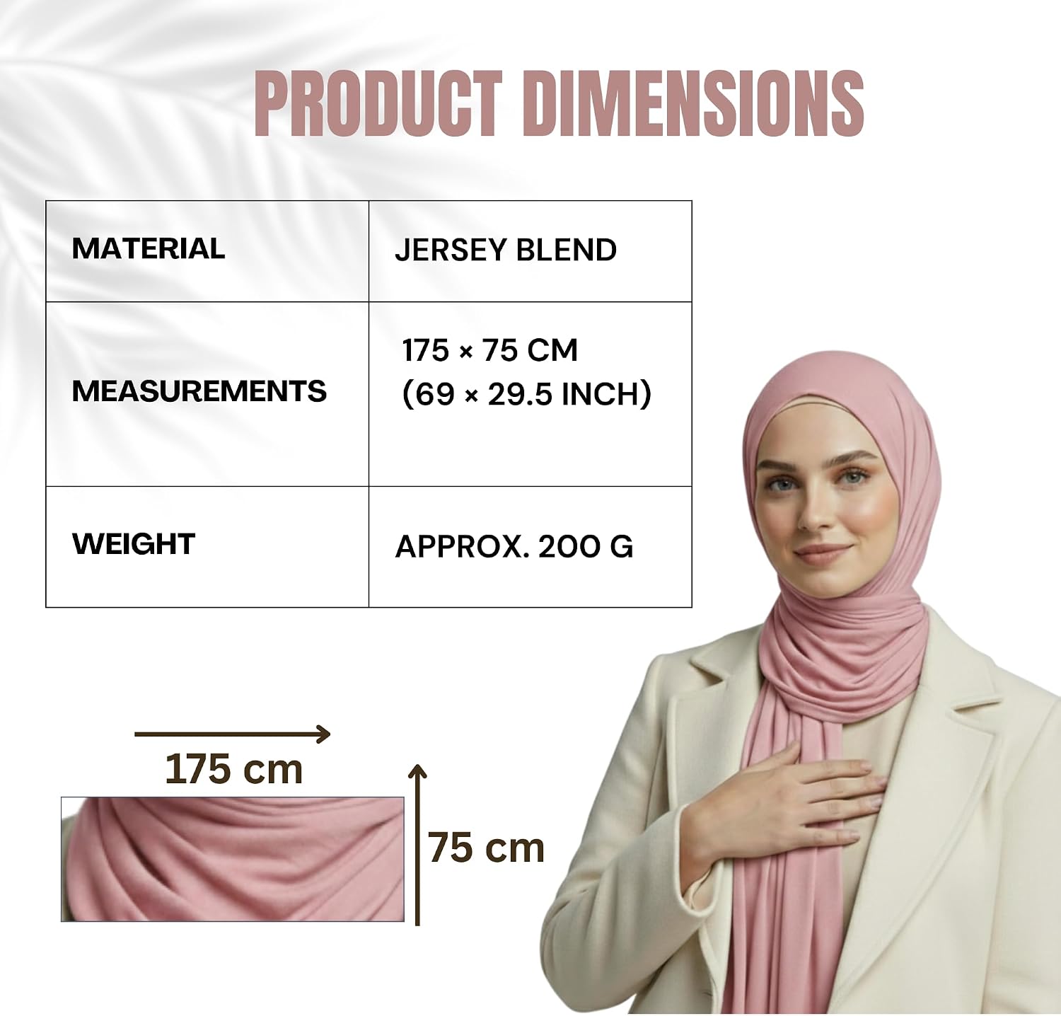 NOOR Jersey Hijab for Women, 3 Pack Gift Set, Opaque Stretch Head Scarf image 4