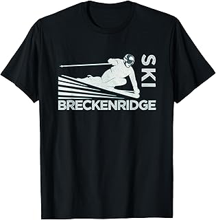Ski Breckenridge Colorado - Vintage Snow Ski T-Shirt
