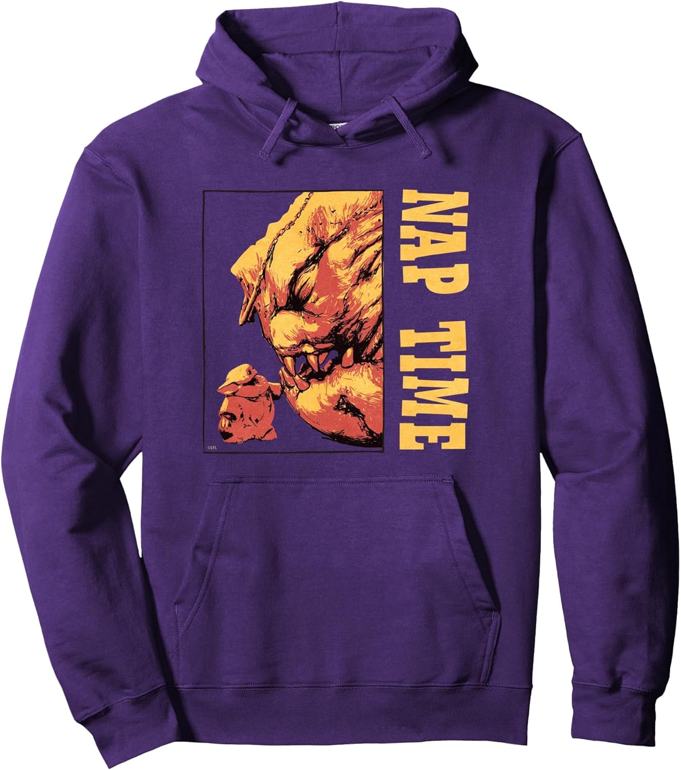 Star Wars The Mandalorian Grogu & Rancor Nap Time Pullover Hoodie