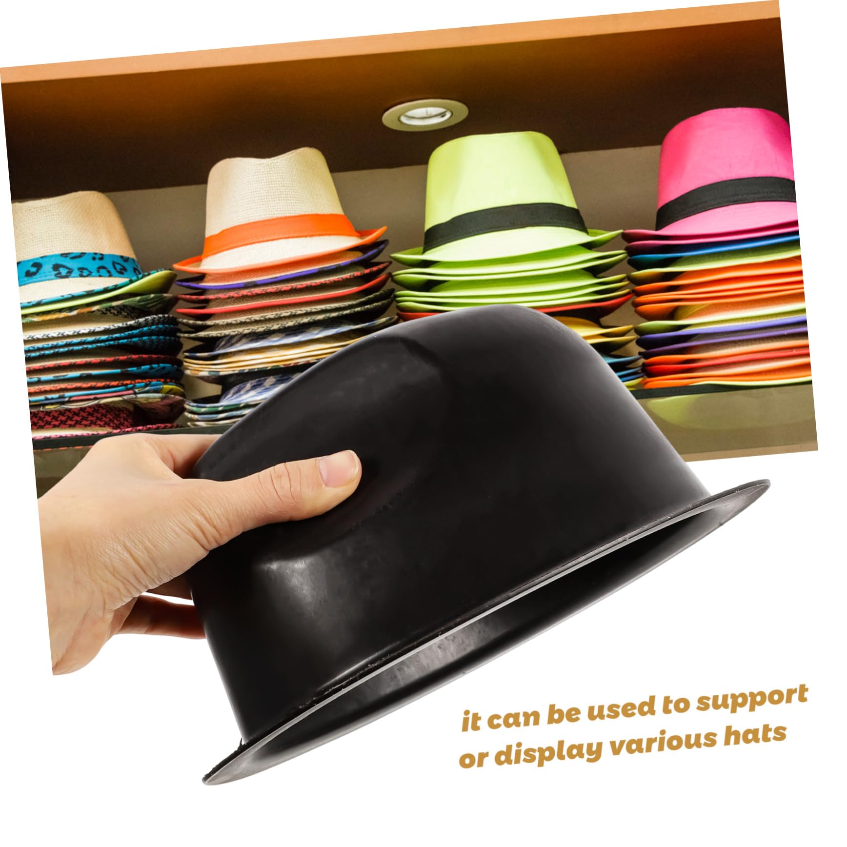 Cabilock 10piezas Soportes De Exhibición Para Sombreros Ligeros y Compactos Perchero Para Sombreros De Viaje y Hogar