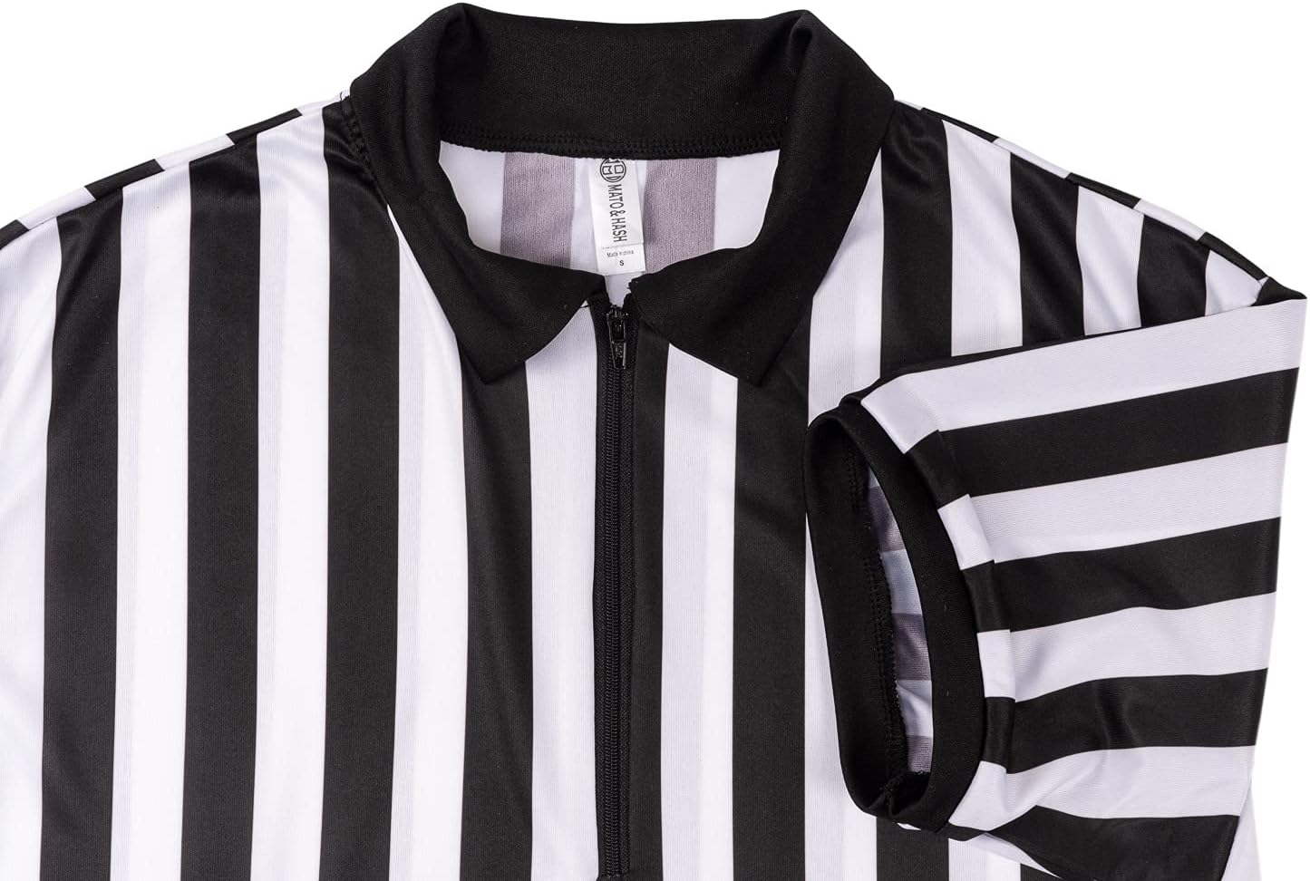 Mato & Hash Mens Referee Shirts/Umpire Jersey with Collar for Officiating and Costumes