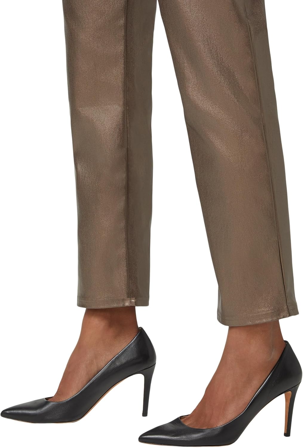 HUE Womens Coated Cigarette Pull on Pant - Image 5