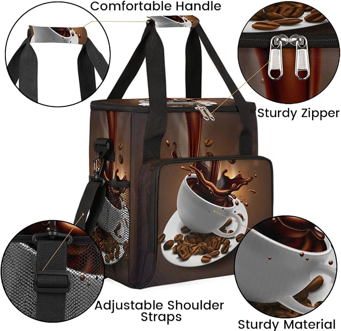Coffee Maker Carring Bag Travel Storage Tote Bag Compatible with Keurig K-Mini or K-Mini Plus