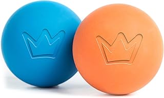 Rudelkönig Hundebälle aus Naturkautschuk - Zwei Bälle mit 6,5cm Ø - Nahezu unzerstörbarer Ball für Hunde