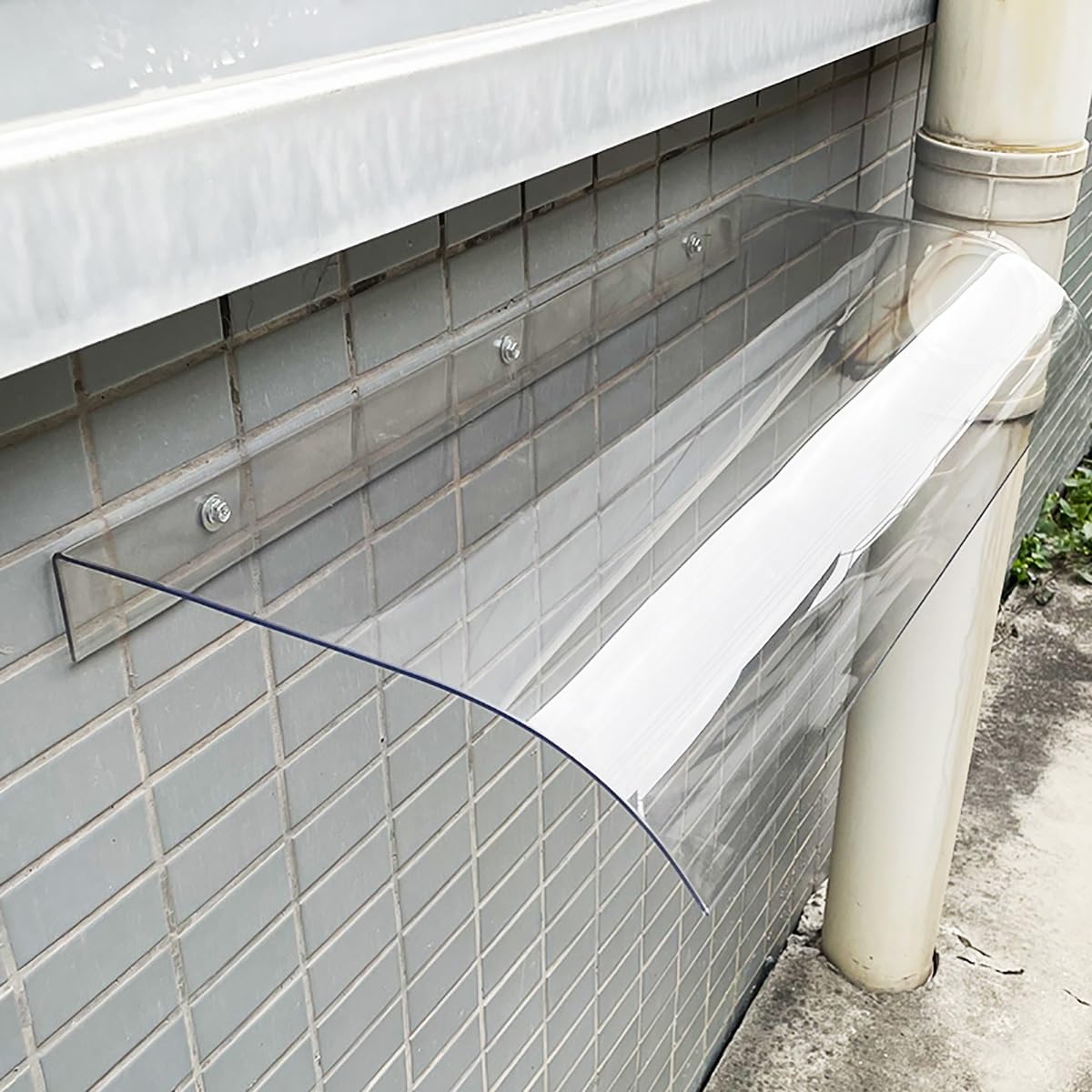 Cubierta transparente de policarbonato – 16 x 16 pulgadas para exteriores, refugio de lluvia y sol para patio, porche y terraza, protección UV y resistencia a la intemperie para todas las estaciones