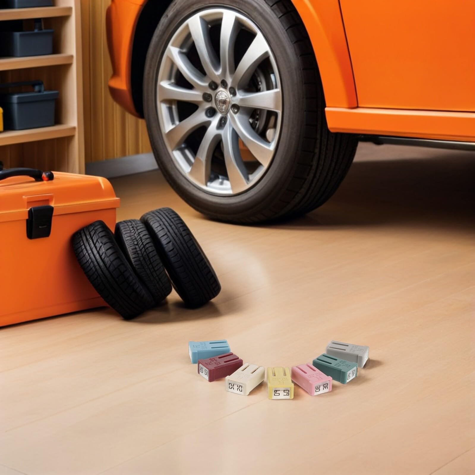 MAGICLULU 18pezzi Fusibili Micro per Auto Camion Camper e Imbarcazioni Kit di Mini Fusibili Quadrati Basso Profilo in Plastica per Sostituzione Rapida e Sicura di Accessori Elettrici