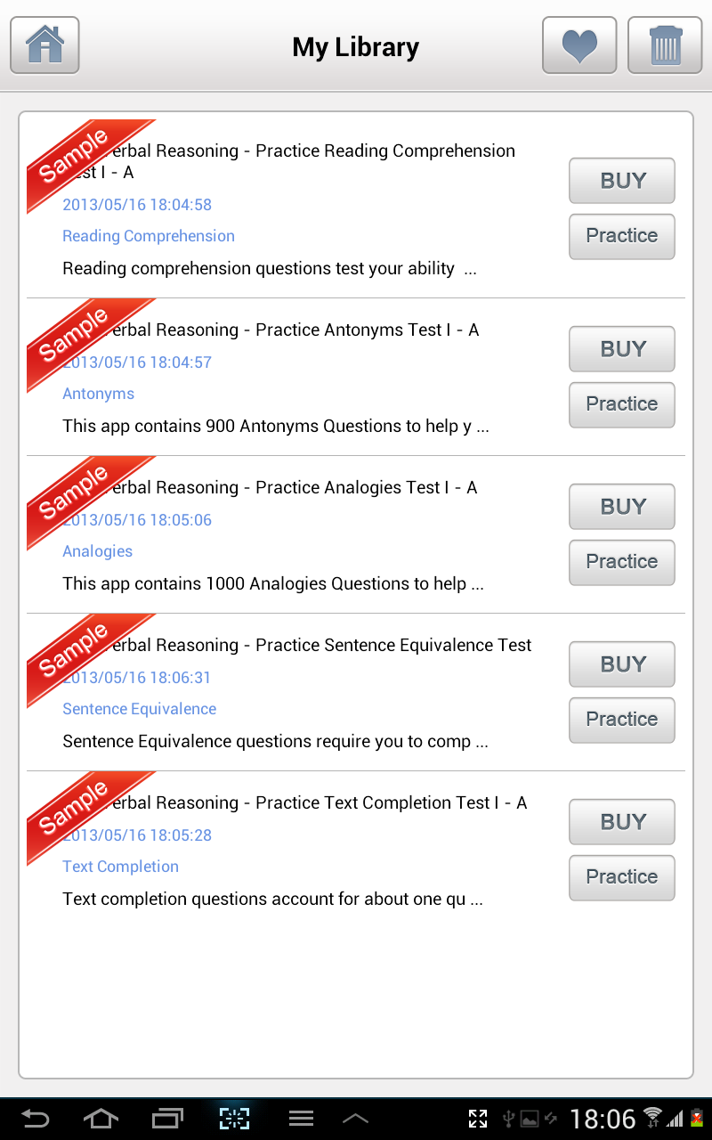 GRE VERBAL - App on Amazon Appstore