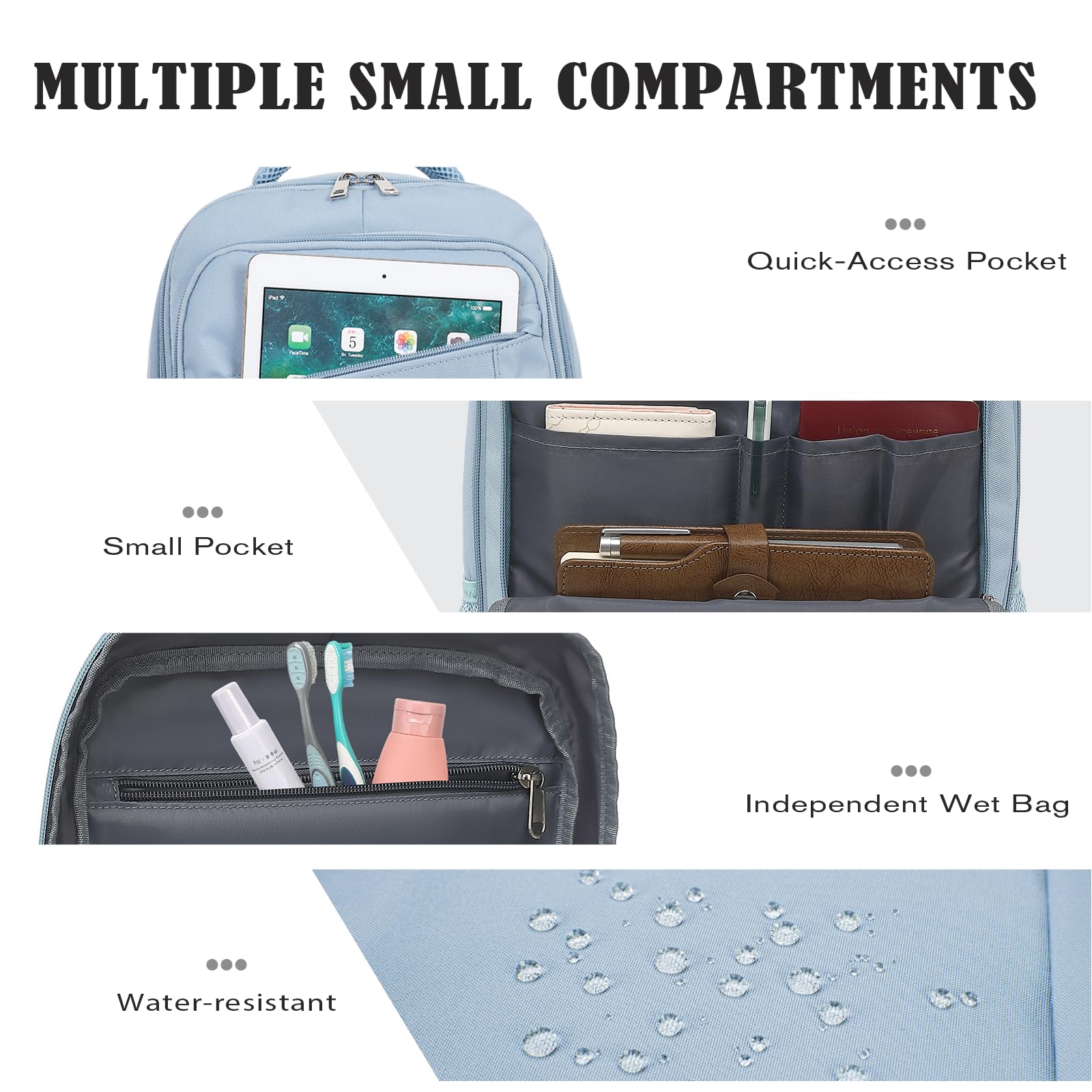 Hayayu Zaino Per Ryanair 40x20x25 Zaino Da Viaggio Aereo Bagaglio A Mano 40x20x25 Per Ryanair Borsa Da Viaggio Piccolo Bagaglio A Mano 40x30x20 Zaini Casual 20l Con Tasche Antifurto