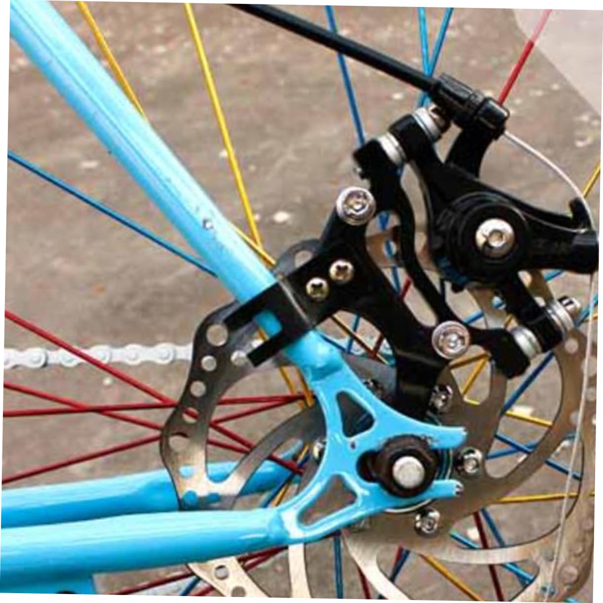 GALPADA Bremsadapter Für Fahrräder Verstellbare Disc Brake Halterungen Für Umrüstung Von Standardfahrrädern Scheibenbremsen Langlebig Installieren