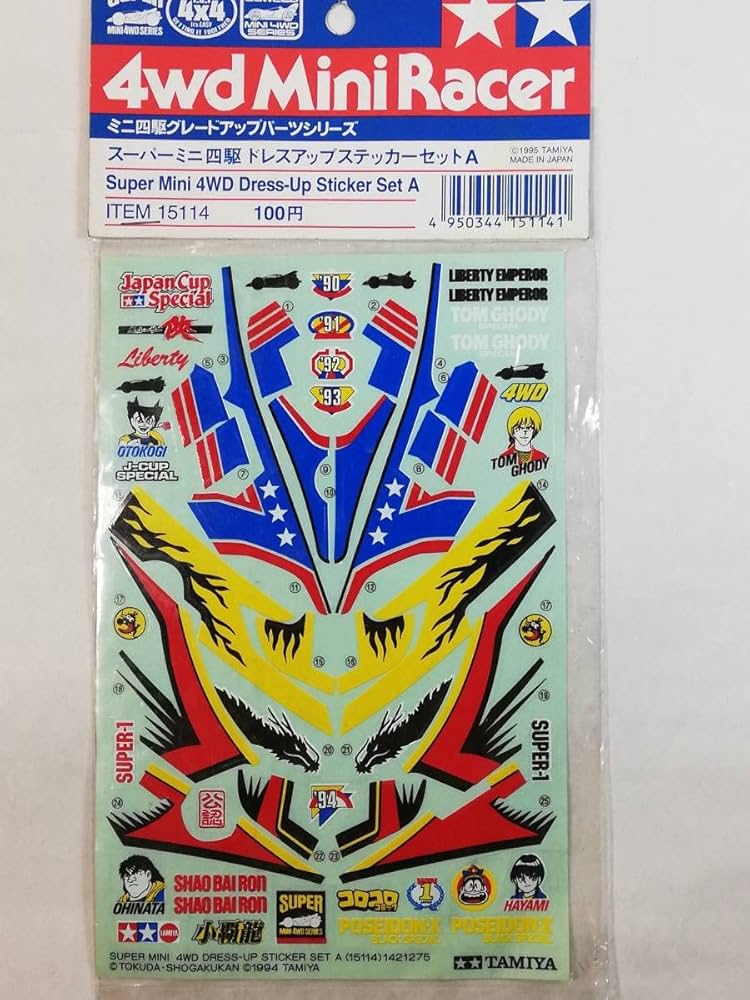 ミニ四駆 ドレスアップステッカー 28枚 セット ミニ四駆 ドレスアップステッカー 28枚 セット